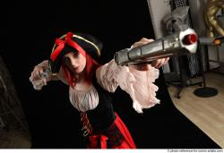 DARINA PIRATE STANDING POSE WITH GUNS